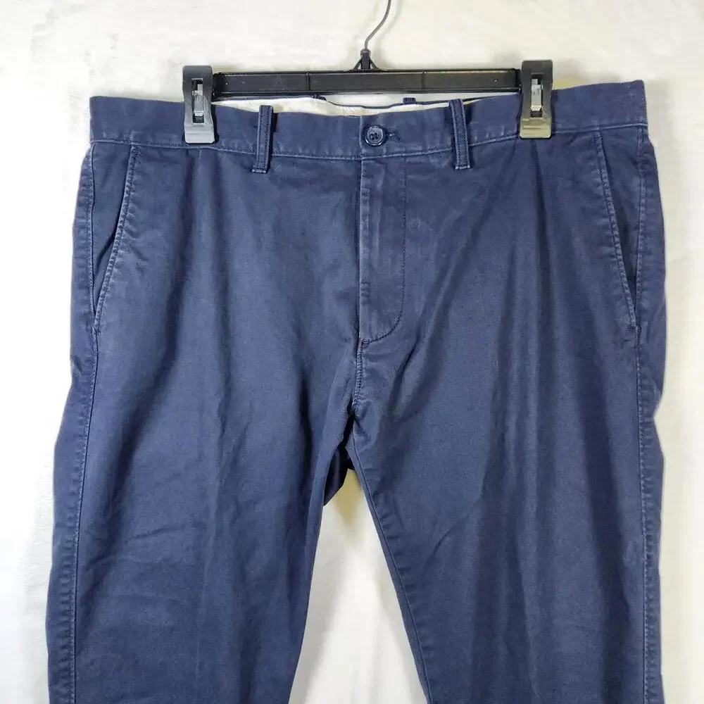 J.Crew Flex Skinny Chino Pants W36 L30 Navy Blue Stretch Casual Workwear‎